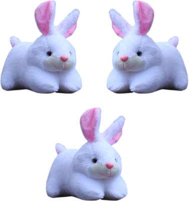 

SPD TEDDY SPD 3 Pics Soft Toys Cute Rabbit soft Push Toys For Kids Birthday/Home/Car Decoration & Valentine - 26.01 cm (Pure White) - 26.01 cm(White)