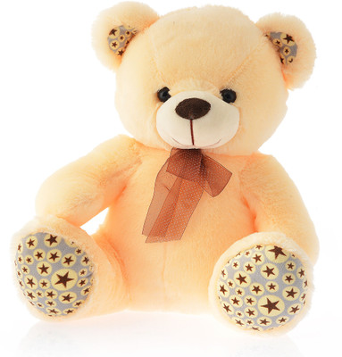 

Miss & Chief Sitting Teddy Bear - 38 cm(Cream)