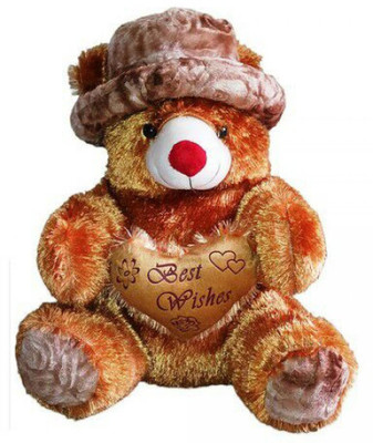 

HM Teddy Bear Big Cute Soft Toys With Cap 6 feet For Valentines Gift - 72 cm(Brown)