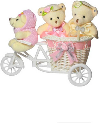 

HOMOKART Cute Couple Teddy Bear For The Valentine Special - 3.1496062992125986 inch(Red, White)