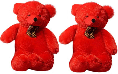 

THE HIGH THINKING TOYS Combo Offer Pack Of Two Red Teddy Bear with Bow Get One Buy One 3 Feet - 91 cm(Red)