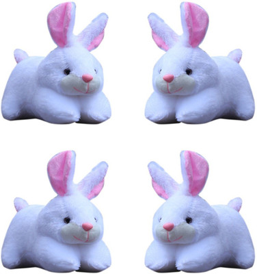 

NKS Teddy Bear 4 Pics Soft Toys Cute Rabbit soft Push Toys For Kids Birthday/Home/Car Decoration & Valentine - 26.01 cm (Pure White) - 26.01 cm(White)