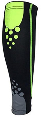

AGE CARE Base Compression Layer Leg Warmers/Sleeve For Unisex - 1Pc (Black Green)(Black