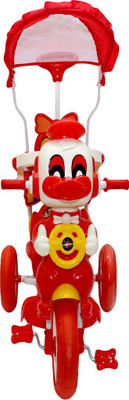 

Oximus Latest Baby Tricycle for Kids with Front Back Basket, Canopy & Push Parent Handle Recommended for Toddler 1,2,3,4,5 Years Old Children Musical Tricycle for Baby Boys & Girls Gift (Red) ) Best trike Make in India 512BRedricycle Tricycle(Red), Red;ye