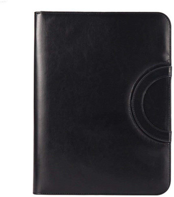 

DIVINEZON Pu Leather Professional Business Padfolio A4 (Black)(Black)