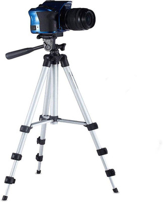 

lifemusic NEW ARRIVAL Tripod-3110 Portable Adjustable Aluminum Lightweight Camera Stand With Three-Dimensional Head & Quick Release Plate For Video Cameras and mobile Tripod (MULTICOLOR) Tripod(black\silver, Supports Up to 1500)