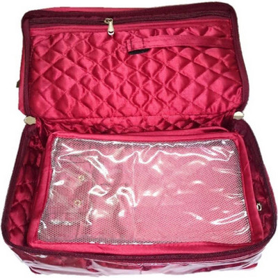 

BW 5 Pouches Jewellery Bags Jewellery Case Vanity Box(Maroon)