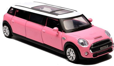 

Emob Amazing Battery Operated Die Cast Metal Pull Back Pink Luxury Car Toy with Light and Sound Effects(Multicolor)