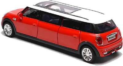 Emob Amazing Battery Operated Die Cast Metal Pull Back Red Luxury Car Toy with Light and Sound Effects(Multicolor)