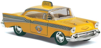 

Emob 1:36 Scale Die Cast Metal Metal Body Taxi Pull Back Car Toy with Openable Doors(Multicolor)