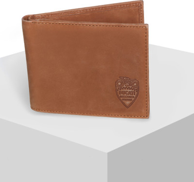 

Ducati Men Tan Genuine Leather Wallet(3 Card Slots)