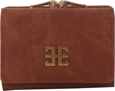 

Cidky Women Brown Artificial Leather Wallet(5 Card Slots), Trendy brown