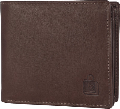 

Le Craf Men Formal Brown Genuine Leather Wallet(10 Card Slots)