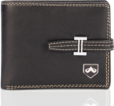 

ALTON Men Black Genuine Leather Wallet(6 Card Slots), Multi