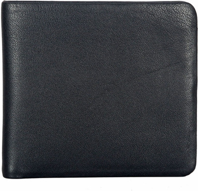 

ADAMIS Men Black Genuine Leather Wallet(6 Card Slots)
