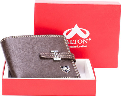 

Alton Boys Brown Genuine Leather Wallet(8 Card Slots), Black