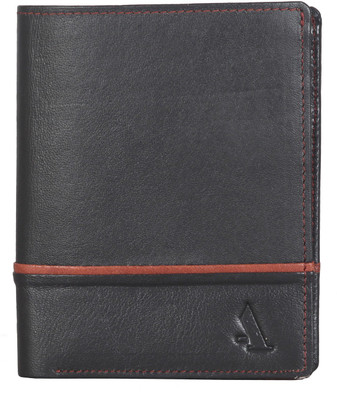 

Adamis Men Black Genuine Leather Wallet(10 Card Slots)