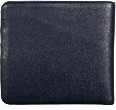 

ADAMIS Men Blue Genuine Leather Wallet(6 Card Slots)