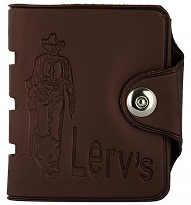 

FERRET Men Casual Brown Genuine Leather, Artificial Leather Wallet(6 Card Slots)