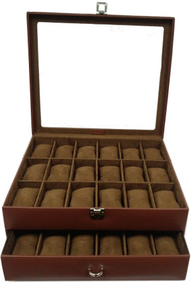 

Essart WL-36-Tan Watch Box(Tan, Holds 36 Watches)