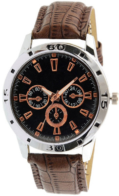 

SRK CREATION HP212 Black Dial Genuine Leather Strap Analog Watch - For Men
