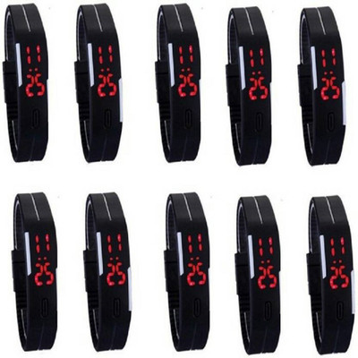 

parekh enterprise new patti watch combo of 10 watches for girls and boys Watch - For Boys & Girls