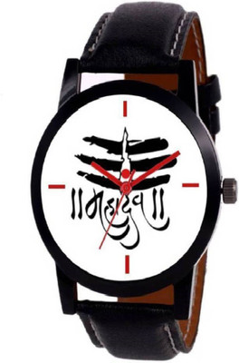 

PEPERFECT MAHADEV BLACK AND WHITE MEN'S WATCH SIMPLE PARTY WATCH Watch - For Men