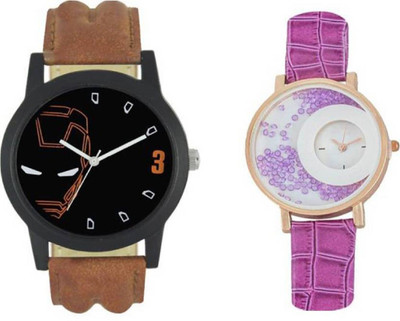 

HARMI CREATIVE Latest Attractive Fast Selling Stylist Leather Strap New Look Women And Men F399 Watch - For Boys & Girls Watch - For Men & Women
