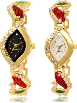 

FERRIZZO T- 01_02 Stylish Designer Unique Look Women And Ladies Combo Watch - For Girls