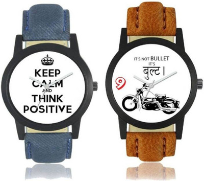 

FabSale Best New Designer MultiColor Synthetic Leather Strap Stylish Attractive Round White Dial Latest Analog Wrist Watch - For Men