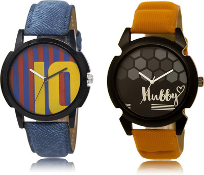 

SVM AS10-32 Blue-Brown Stylish Professional Round Dial Combo Watch - For Boys