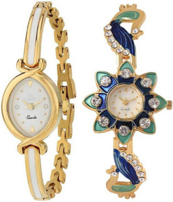 

Miss Perfect Stylish R-1264 Braslate strap strap set of 2 Women Watch - For Girls Watch - For Girls
