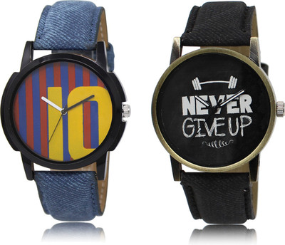 

SVM AS10-27 Blue-Black Stylish Professional Round Dial Combo Watch - For Boys