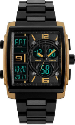 

DartGo 1274 Gold Chronograph Wrist Watch Outdoor Dual Time Watch - For Men