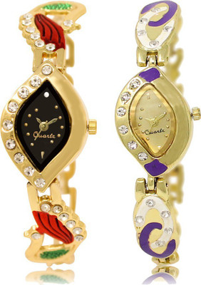 

FERRIZZO T- 02_03 Stylish Designer Unique Look Women And Ladies Combo Watch - For Girls