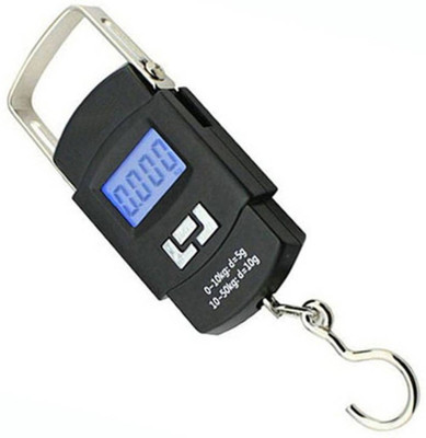 

Klick N Shop Digital Heavy Duty Portable, Hook Type with Temp, 50Kg Weighing Scale(Black)