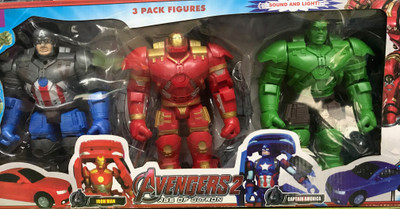 

EDUVILLE Avengers 2 Transformer Age of Ultron 3 Pack Set(Multicolor)