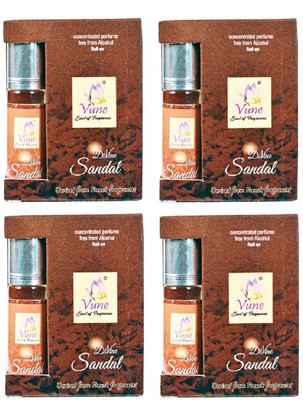

Vune rollon sandal 6 ml (pack of 4) Floral Attar(Sandalwood)