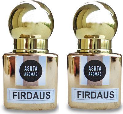 

ASHTAAROMAS Pure Firdaus Attar Pack of 2 (8 ML Each) Herbal Attar(Floral)
