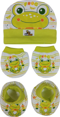 

Kidbee Baby Booties Mittens Cap Combo Set(Green)
