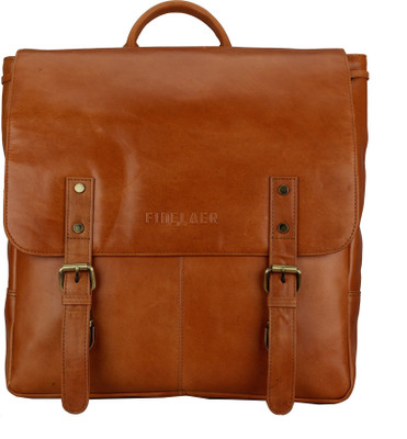 

FINELAER Vintage Rich Brown Daypack Rucksack Travel Hiking Bag Men Women 15 L Laptop Backpack(Brown)