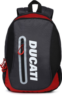 

Ducati ICONIC 20 L Laptop Backpack(Grey, Red), Dark grey