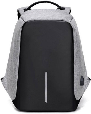 

TravelMate Anti-Theft-USB BAG 14.5 L Laptop Backpack(Grey, Black)