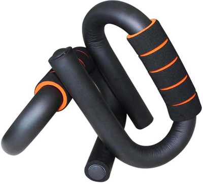

WOLPHY "S" Shape Solid Push Up Bar Cum Dips Stand Dip Station(Black)