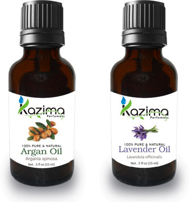 

KAZIMA Combo of Argan Oil and lavender Oil For Hair Growth, Skin care (Each 15ML )- 100% Pure Natural Oil(15 ml)