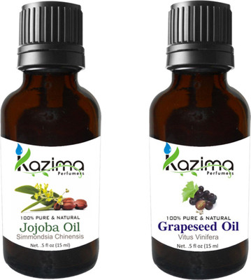 

KAZIMA Combo of Jojoba Oil and Grapeseed Essential Oil ( Each 15ml )(15 ml)
