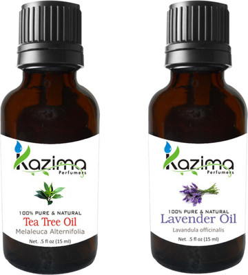 

KAZIMA Combo of lavender Oil and Tea Tree Essential Oil ( Each 15ml )(15 ml)