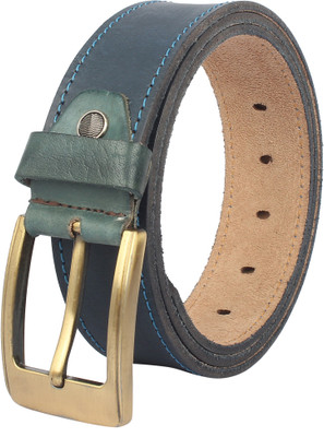 

SPAIROW Men Casual Blue Genuine Leather Belt, Green
