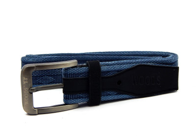 

WOODS Men & Women Casual Blue Canvas, Fabric Belt