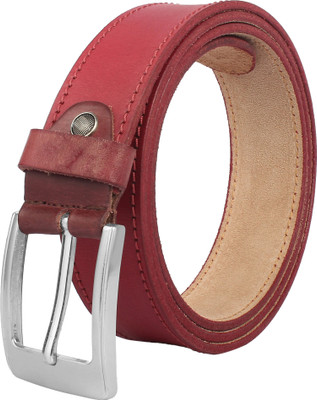 SPAIROW Women Casual Red Genuine Leather Belt